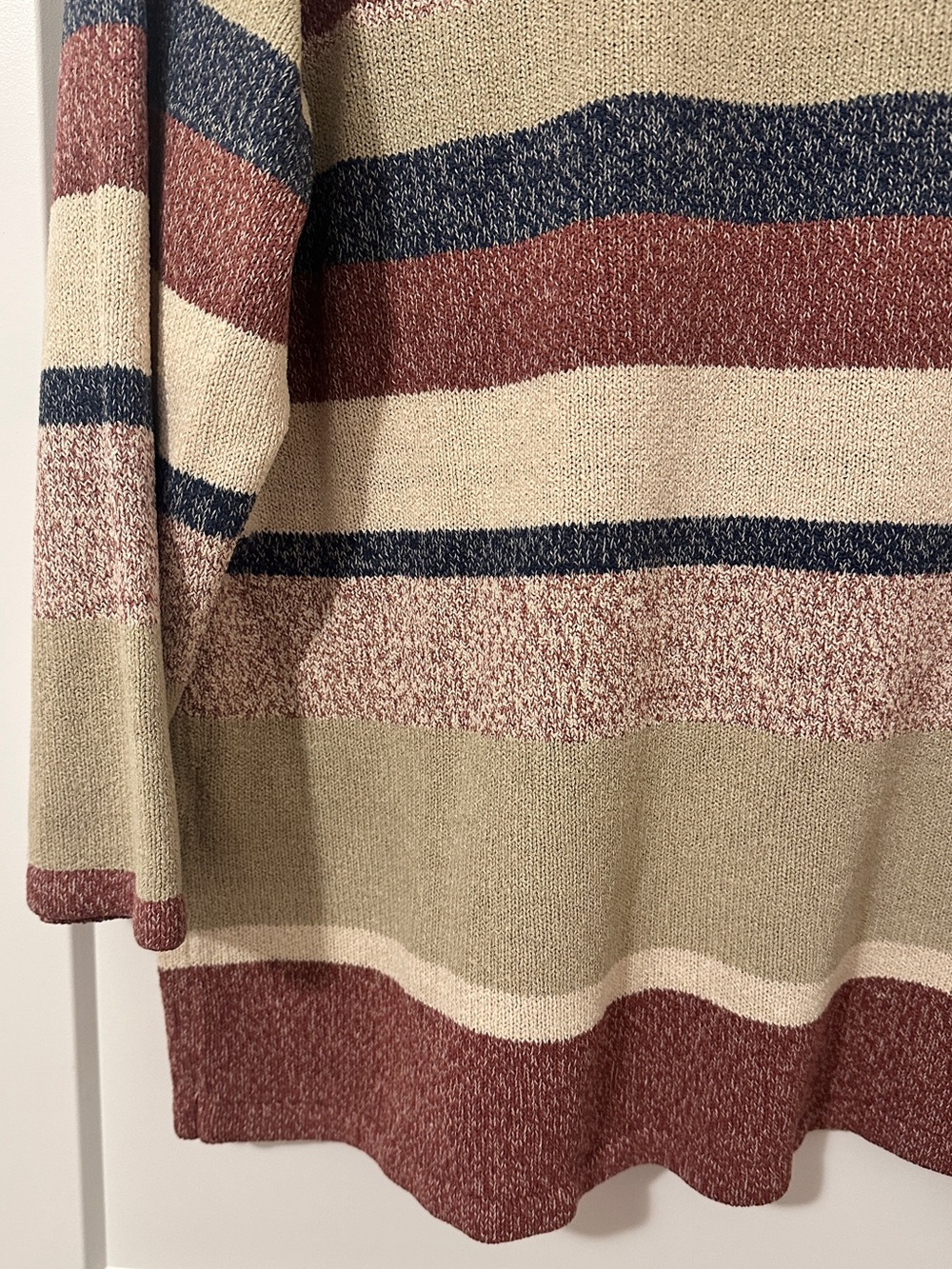 Vintage Alia Sport 3/4 Sleeve Striped Sweater Size Large Women’s - Picture 9 of 11